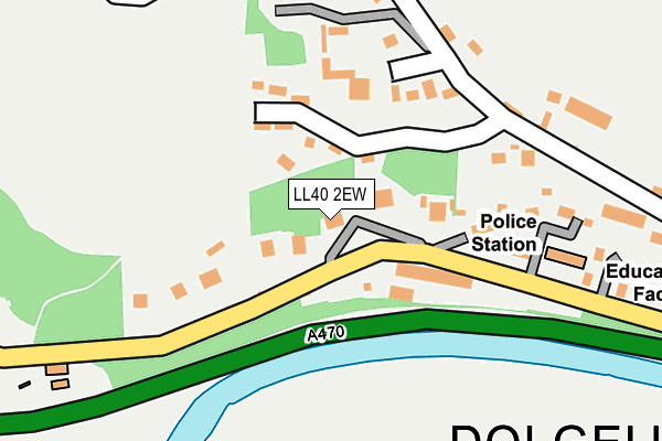 LL40 2EW map - OS OpenMap – Local (Ordnance Survey)
