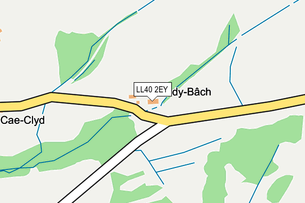 LL40 2EY map - OS OpenMap – Local (Ordnance Survey)