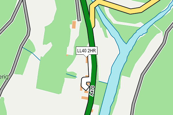 LL40 2HR map - OS OpenMap – Local (Ordnance Survey)