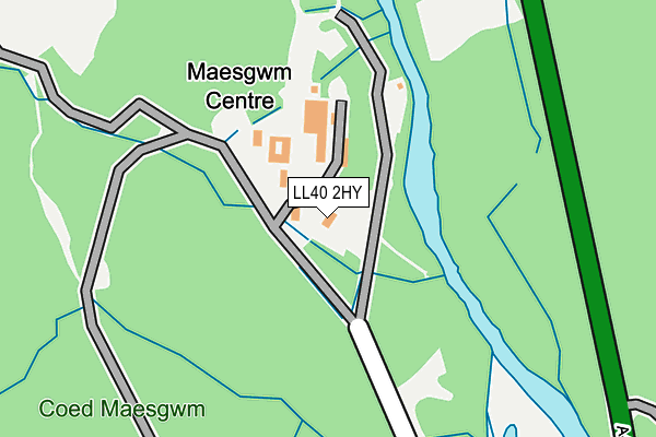 LL40 2HY map - OS OpenMap – Local (Ordnance Survey)