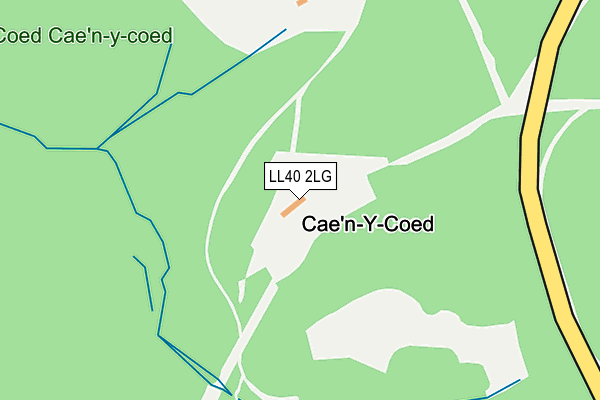 LL40 2LG map - OS OpenMap – Local (Ordnance Survey)