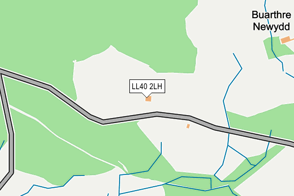 LL40 2LH map - OS OpenMap – Local (Ordnance Survey)
