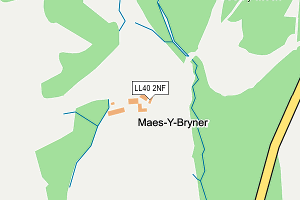 LL40 2NF map - OS OpenMap – Local (Ordnance Survey)