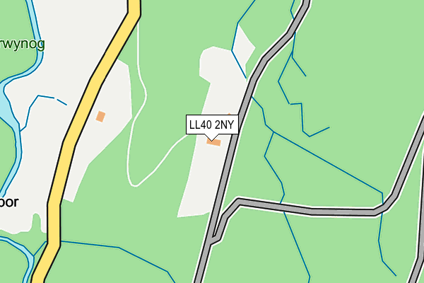 LL40 2NY map - OS OpenMap – Local (Ordnance Survey)