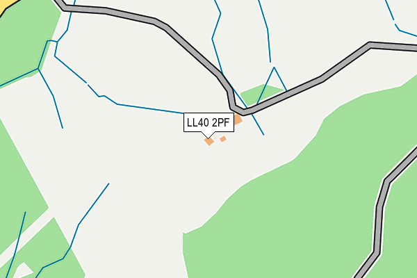 LL40 2PF map - OS OpenMap – Local (Ordnance Survey)
