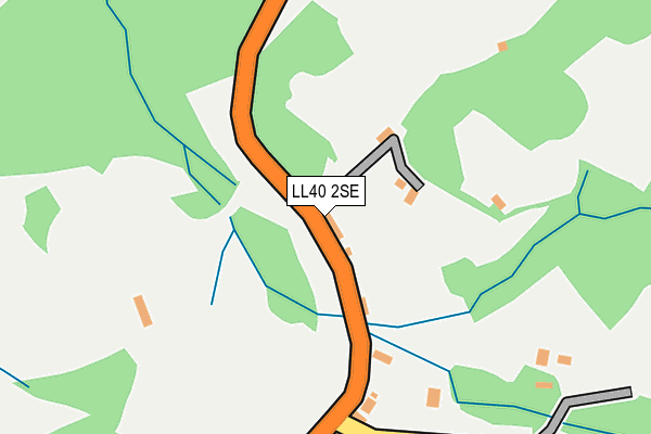 LL40 2SE map - OS OpenMap – Local (Ordnance Survey)