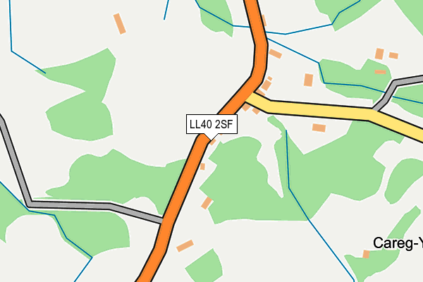 LL40 2SF map - OS OpenMap – Local (Ordnance Survey)