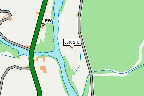 LL40 2TL map - OS OpenMap – Local (Ordnance Survey)