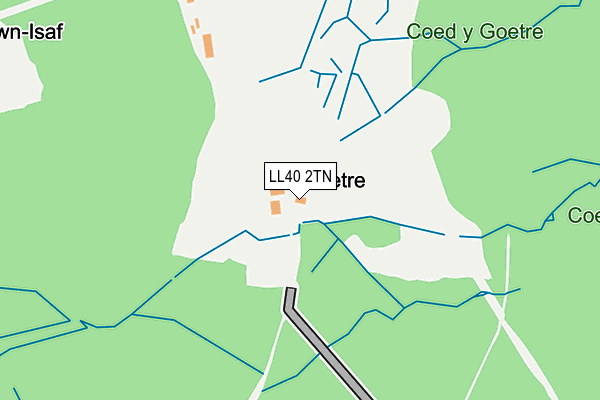 LL40 2TN map - OS OpenMap – Local (Ordnance Survey)
