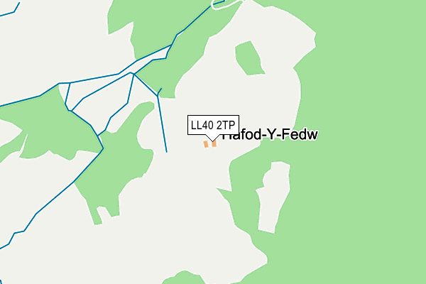 LL40 2TP map - OS OpenMap – Local (Ordnance Survey)