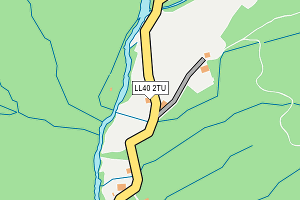 LL40 2TU map - OS OpenMap – Local (Ordnance Survey)