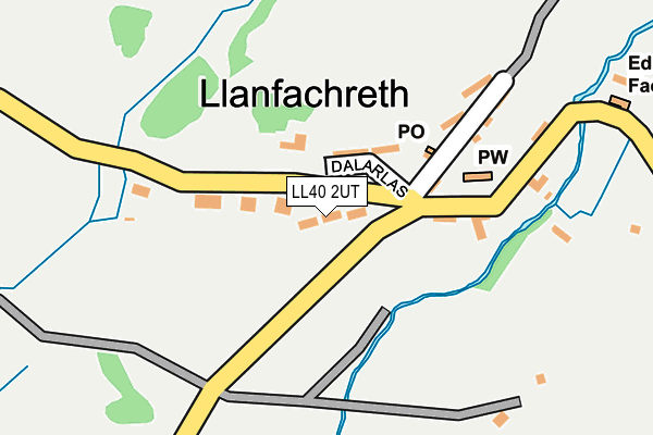 LL40 2UT map - OS OpenMap – Local (Ordnance Survey)