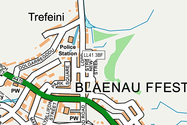 LL41 3BF map - OS OpenMap – Local (Ordnance Survey)