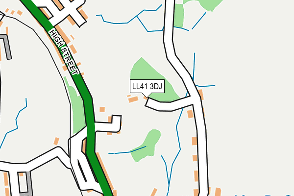 LL41 3DJ map - OS OpenMap – Local (Ordnance Survey)