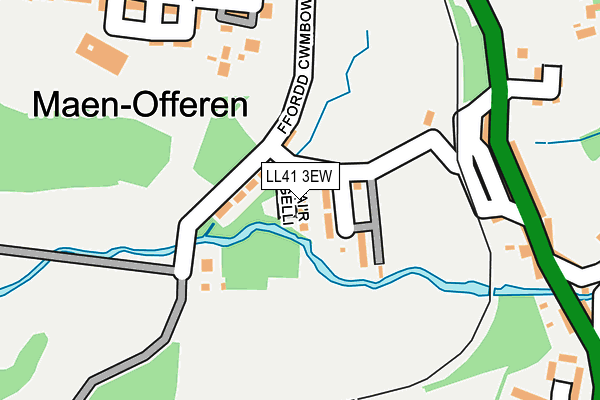 LL41 3EW map - OS OpenMap – Local (Ordnance Survey)