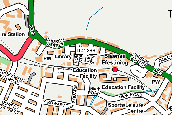 LL41 3HH map - OS OpenMap – Local (Ordnance Survey)