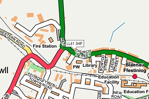 LL41 3HP map - OS OpenMap – Local (Ordnance Survey)