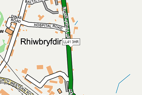 LL41 3HR map - OS OpenMap – Local (Ordnance Survey)