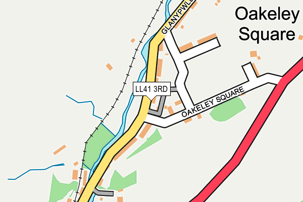 LL41 3RD map - OS OpenMap – Local (Ordnance Survey)