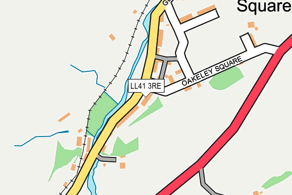 LL41 3RE map - OS OpenMap – Local (Ordnance Survey)