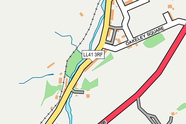 LL41 3RF map - OS OpenMap – Local (Ordnance Survey)