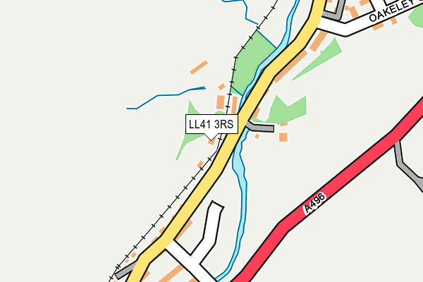 LL41 3RS map - OS OpenMap – Local (Ordnance Survey)