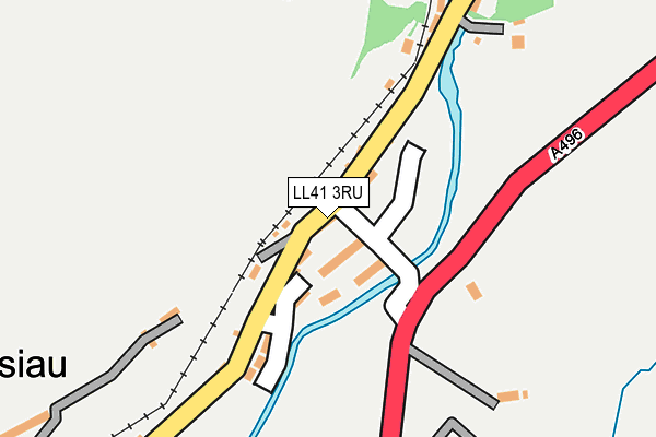 LL41 3RU map - OS OpenMap – Local (Ordnance Survey)