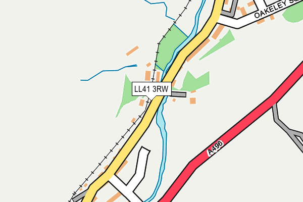 LL41 3RW map - OS OpenMap – Local (Ordnance Survey)