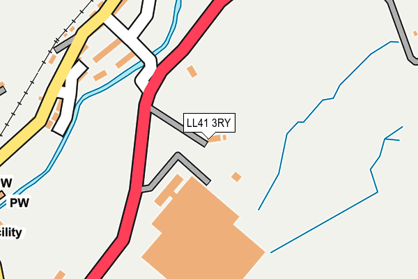 LL41 3RY map - OS OpenMap – Local (Ordnance Survey)