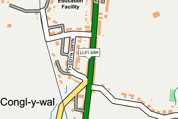 LL41 4AH map - OS OpenMap – Local (Ordnance Survey)