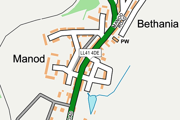 LL41 4DE map - OS OpenMap – Local (Ordnance Survey)