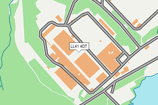 LL41 4DT map - OS OpenMap – Local (Ordnance Survey)