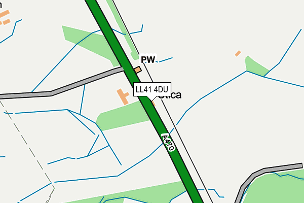 LL41 4DU map - OS OpenMap – Local (Ordnance Survey)