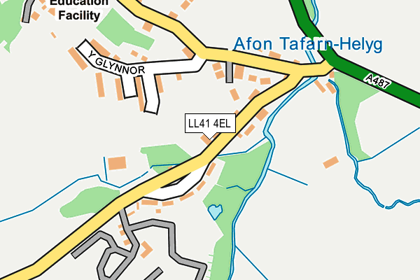 LL41 4EL map - OS OpenMap – Local (Ordnance Survey)