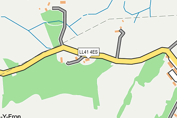 LL41 4ES map - OS OpenMap – Local (Ordnance Survey)