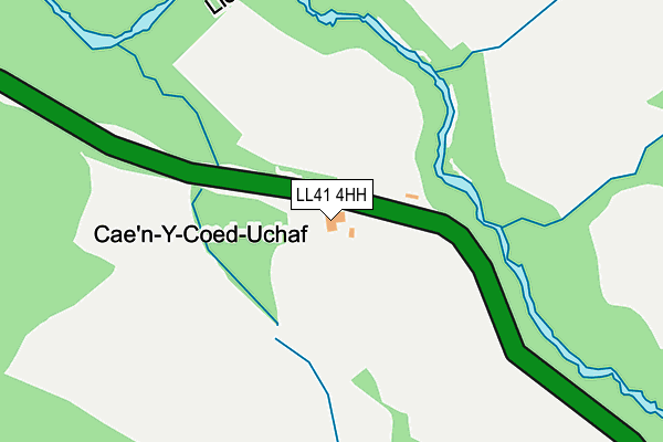 LL41 4HH map - OS OpenMap – Local (Ordnance Survey)