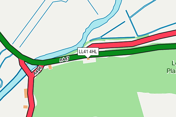 LL41 4HL map - OS OpenMap – Local (Ordnance Survey)