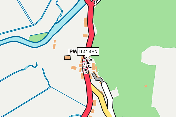 LL41 4HN map - OS OpenMap – Local (Ordnance Survey)