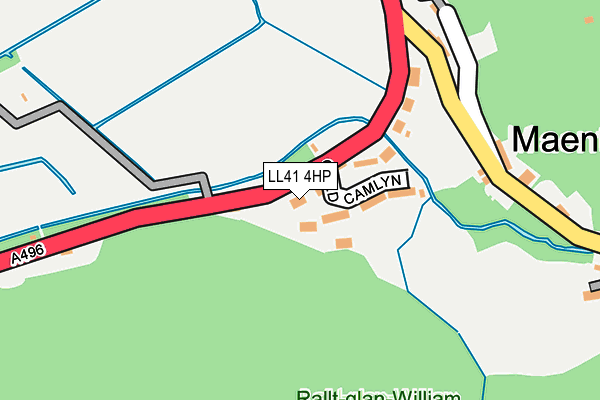 LL41 4HP map - OS OpenMap – Local (Ordnance Survey)