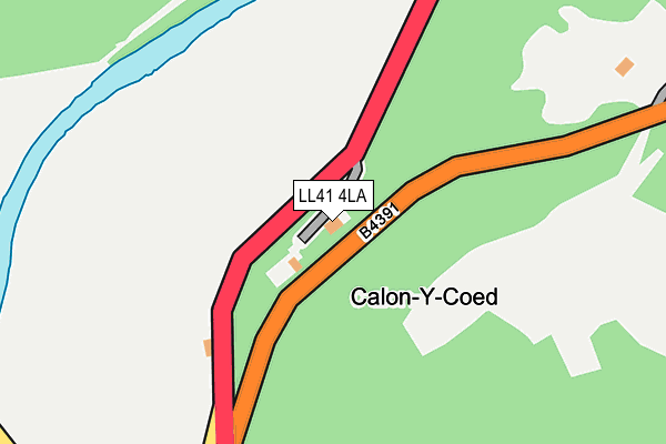 LL41 4LA map - OS OpenMap – Local (Ordnance Survey)