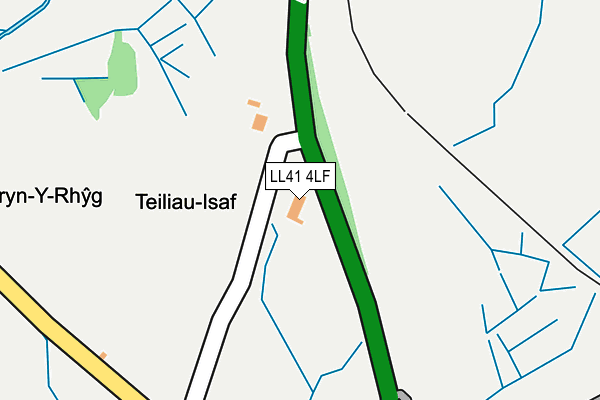 LL41 4LF map - OS OpenMap – Local (Ordnance Survey)