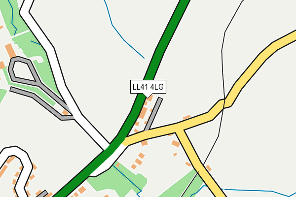 LL41 4LG map - OS OpenMap – Local (Ordnance Survey)