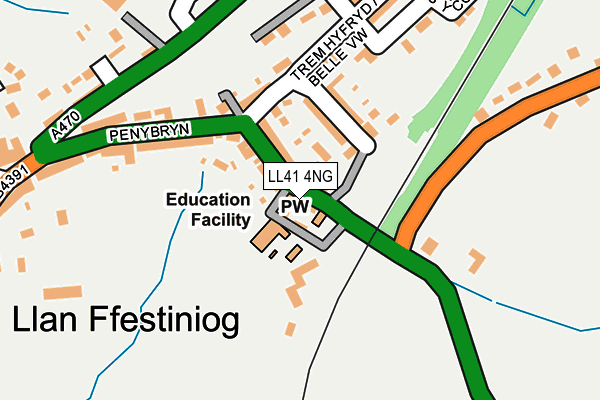 LL41 4NG map - OS OpenMap – Local (Ordnance Survey)