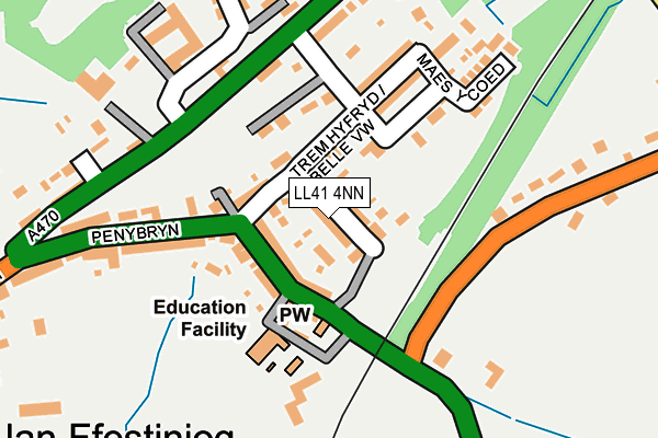 LL41 4NN map - OS OpenMap – Local (Ordnance Survey)