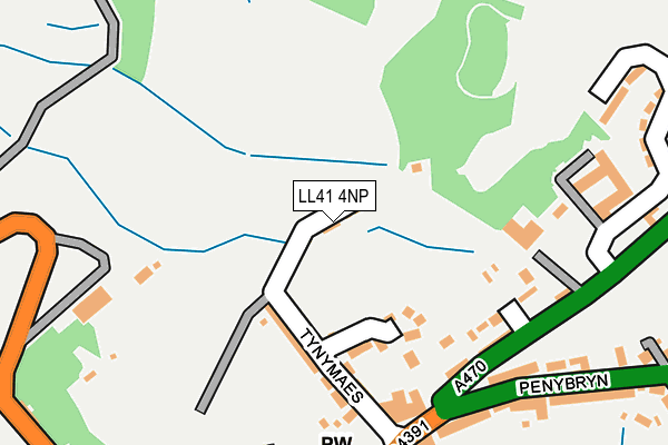 LL41 4NP map - OS OpenMap – Local (Ordnance Survey)