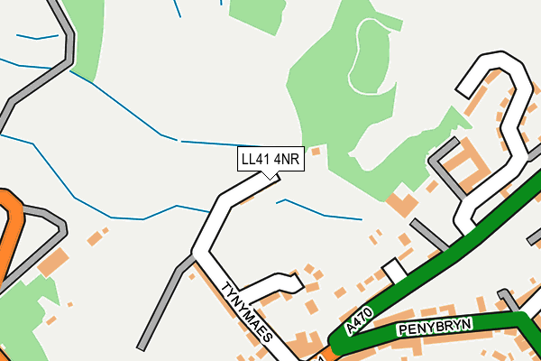 LL41 4NR map - OS OpenMap – Local (Ordnance Survey)