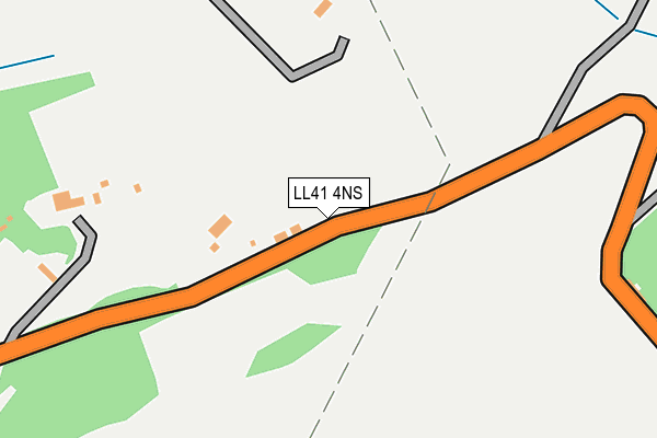 LL41 4NS map - OS OpenMap – Local (Ordnance Survey)