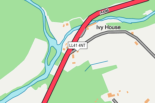 LL41 4NT map - OS OpenMap – Local (Ordnance Survey)