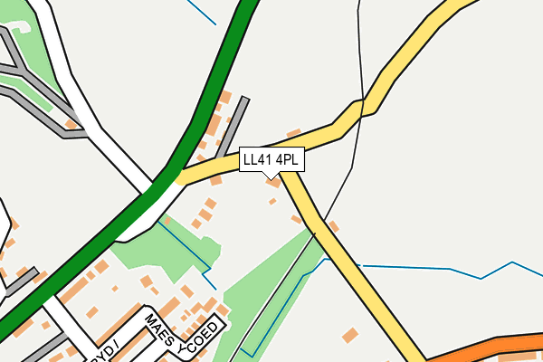 LL41 4PL map - OS OpenMap – Local (Ordnance Survey)