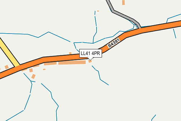 LL41 4PR map - OS OpenMap – Local (Ordnance Survey)